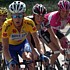 Frank Schleck hinter Michael Rogers w�hrend der 8. Etappe der Tour de Suisse 2005